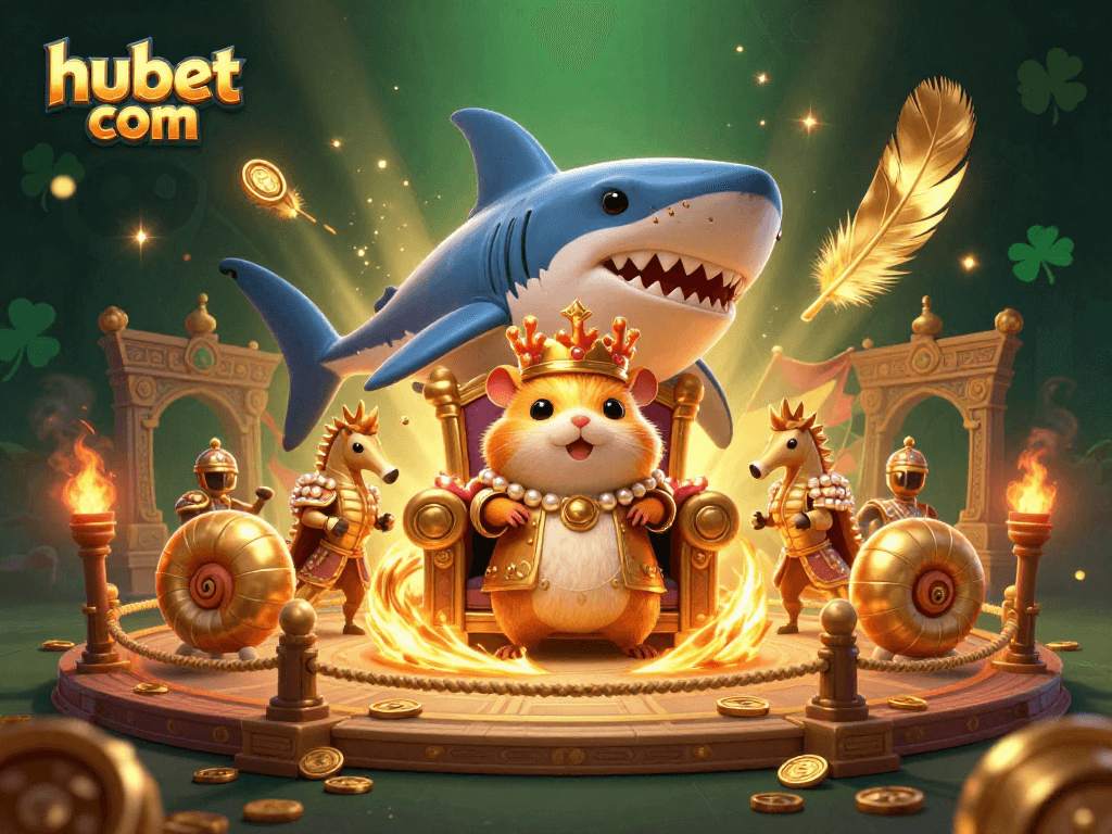 Join the thrilling action on hubet com with vibrant casino atmosphere featuring unique characters.