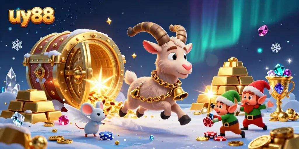 Experience festive excitement at the uy88 casino with unique gaming characters and stunning visuals.