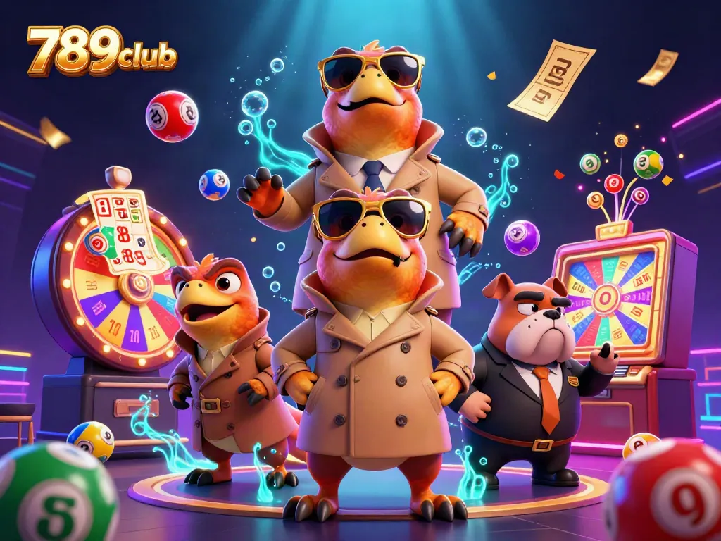 Experience thrilling excitement in the 789club with colorful lottery balls and engaging game elements.