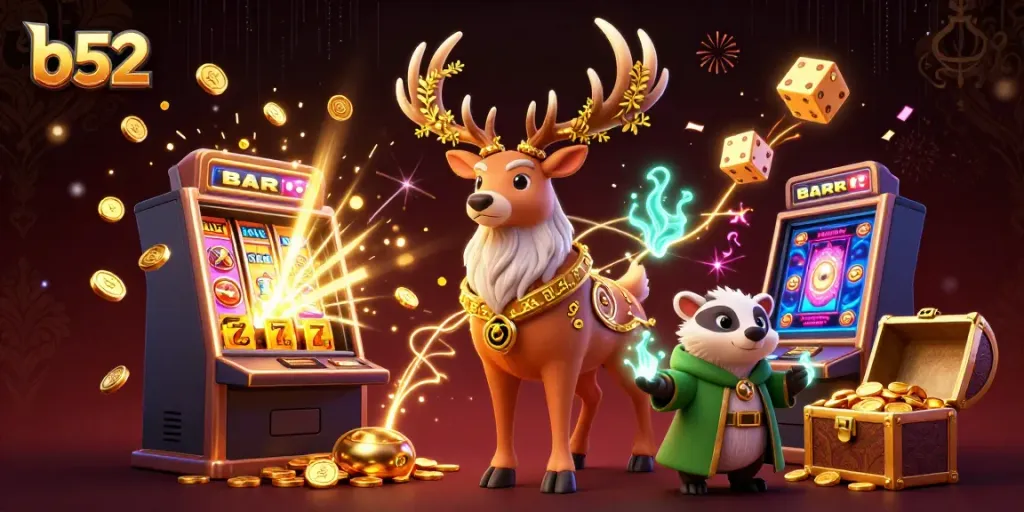 Experience the excitement of b52 with a gaming scene bursting with jackpots and mystical characters.