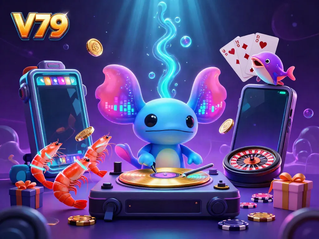 V79 mang đến trải nghiệm giải trí với DJ axolotl, slot game nhiều phần thưởng.