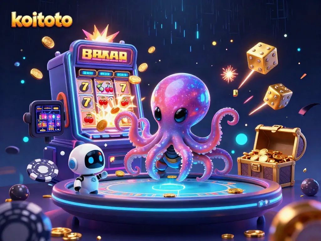 Koitoto memberikan pengalaman bermain slot gacor terbaik dengan karakter alien berkeliaran di kasino holografis.