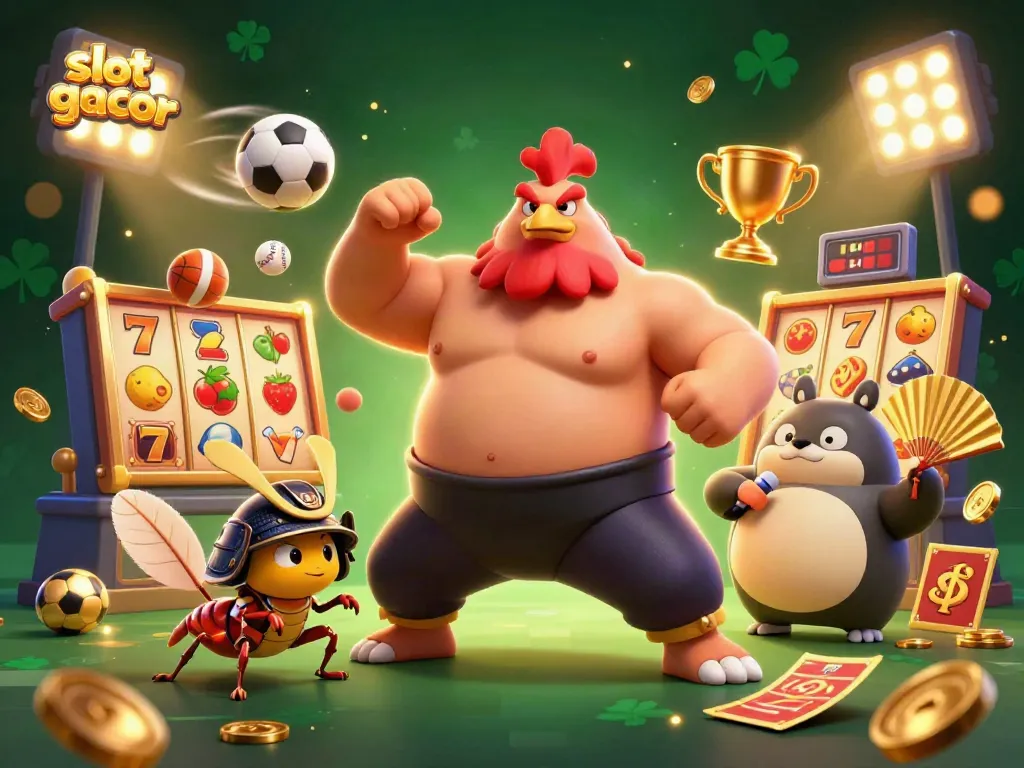 Experience thrilling slot gacor action with vibrant characters and dynamic game elements.