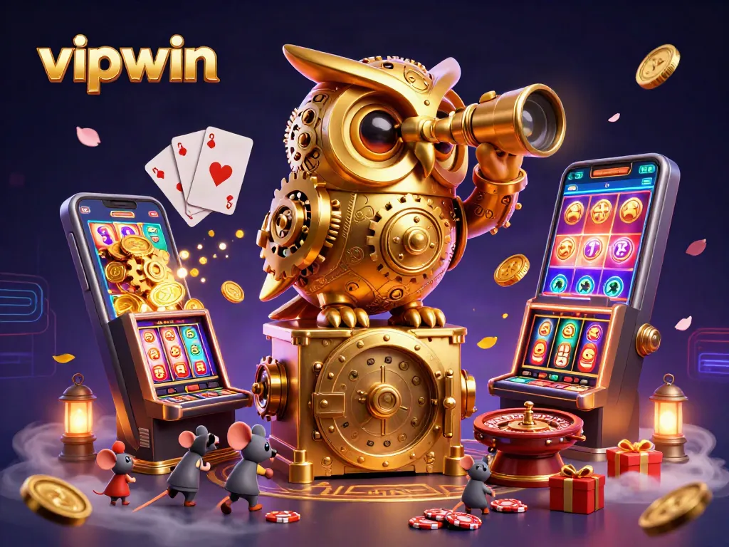 Experience high-stakes fun at vipwin with immersive casino gaming elements in a captivating scene