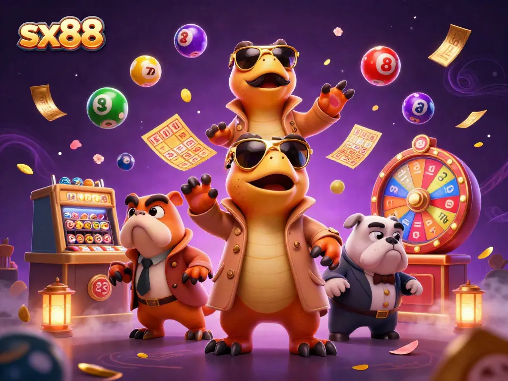 Sx88 raptors entertainingly attempt VIP casino entry with lottery elements and dynamic energy around.
