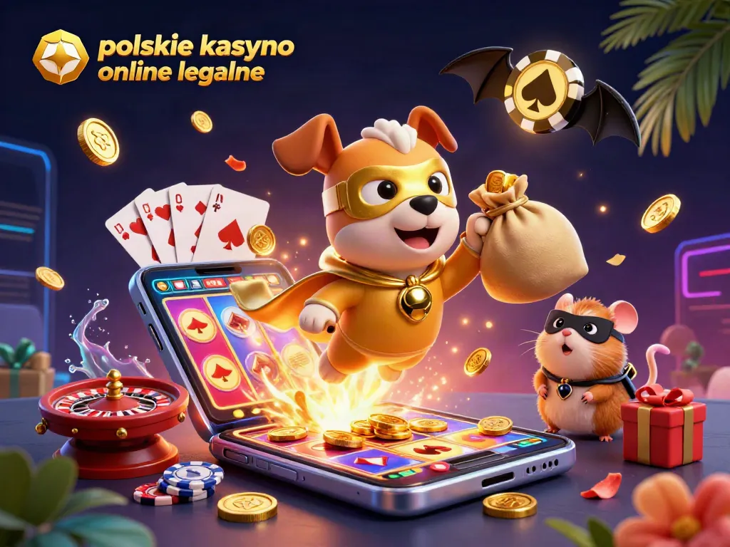 Experience thrilling gameplay at polskie kasyno online legalne with 3D cartoon characters and vibrant casino elements.