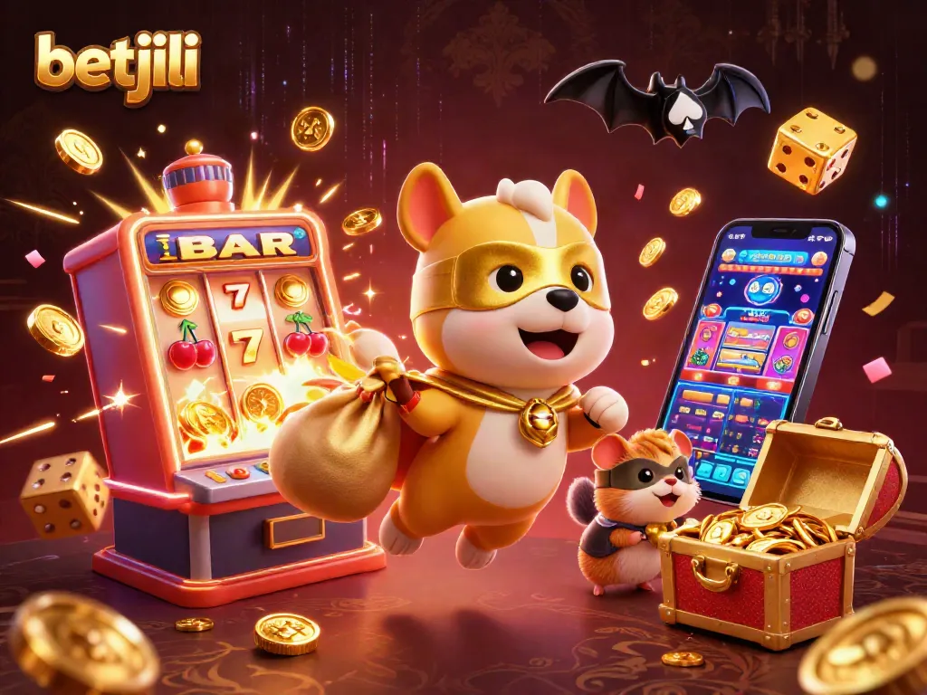Experience the thrills of betjili with our dynamic casino illustration packed with action and excitement.