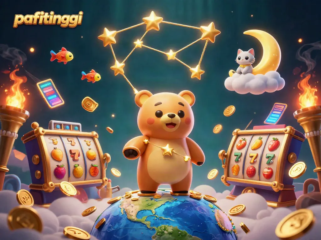 Menangkan koin berkilauan di pafitinggi saat Anda bermain slot dan jackpot!