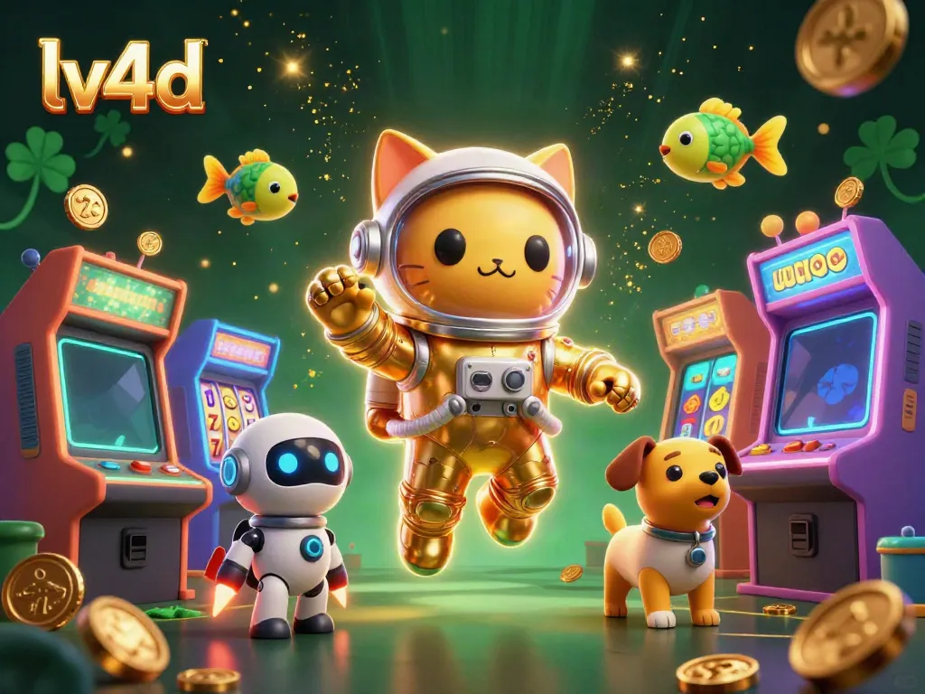 Experience lv4d's immersive online gaming with vibrant slot elements and colorful characters.