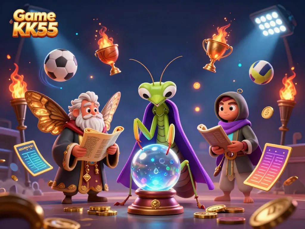 Experience the thrill of Game KK55 with vibrant casino elements and enchanting characters.