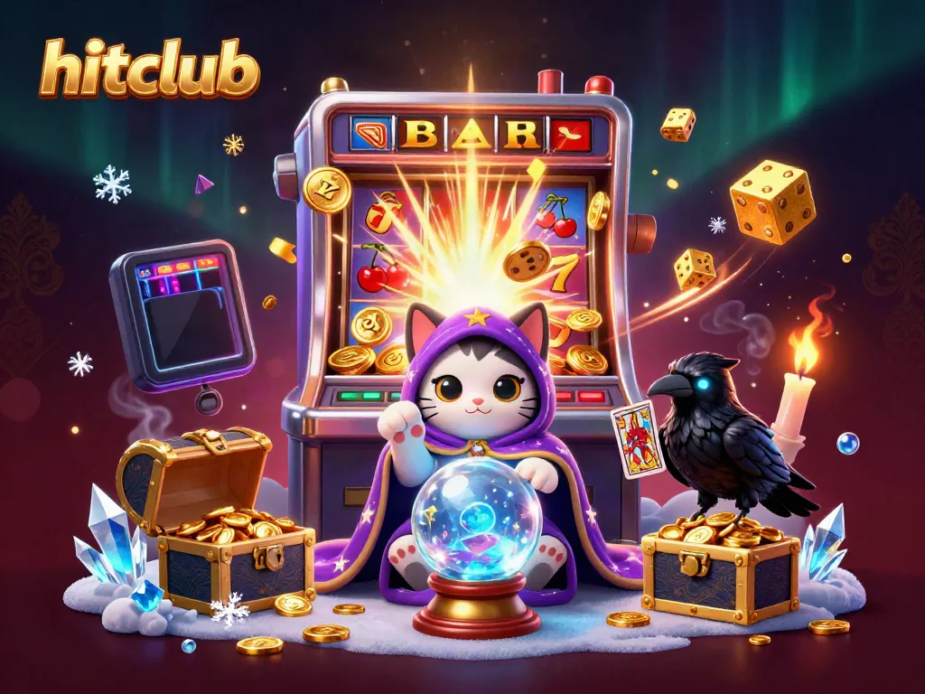 Experience hitclub's vibrant casino scene with mystical characters and exciting game elements.
