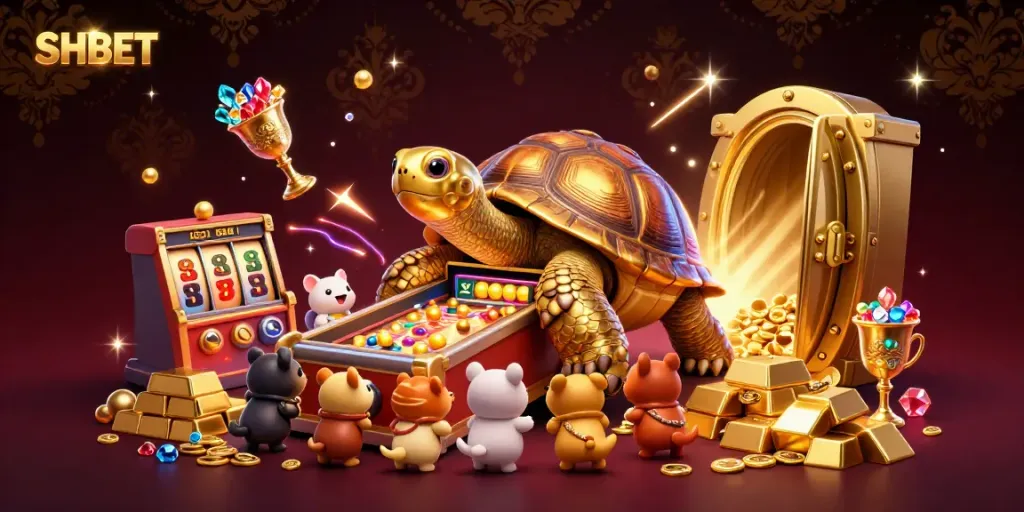 Experience thrilling gameplay with SHBET's vibrant casino atmosphere featuring dynamic treasures and games.