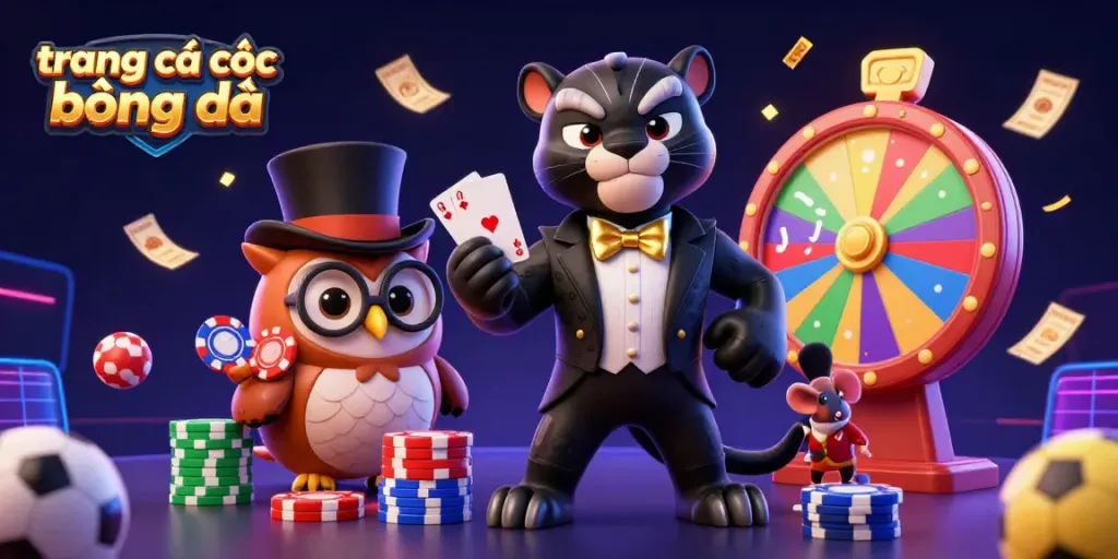 Engage with the vibrant scene of trang cá cược bóng đá featuring dynamic sports betting with colorful elements.