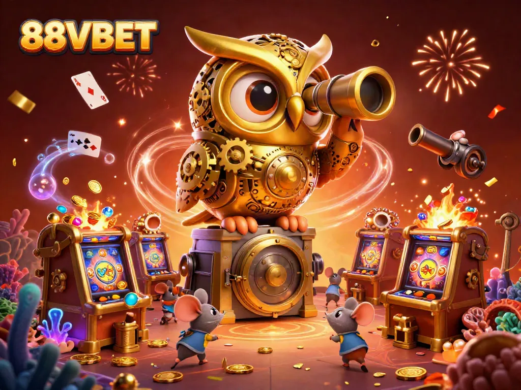 Experience the excitement at 88VBET with our vibrant casino illustration featuring dynamic gaming elements.