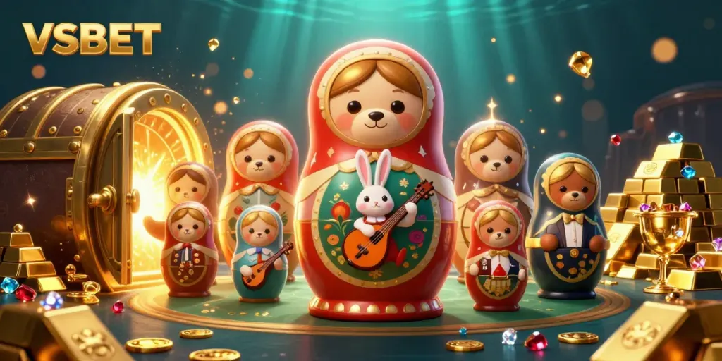 Experience the thrilling world of VSBET with vibrant characters and dazzling casino elements.