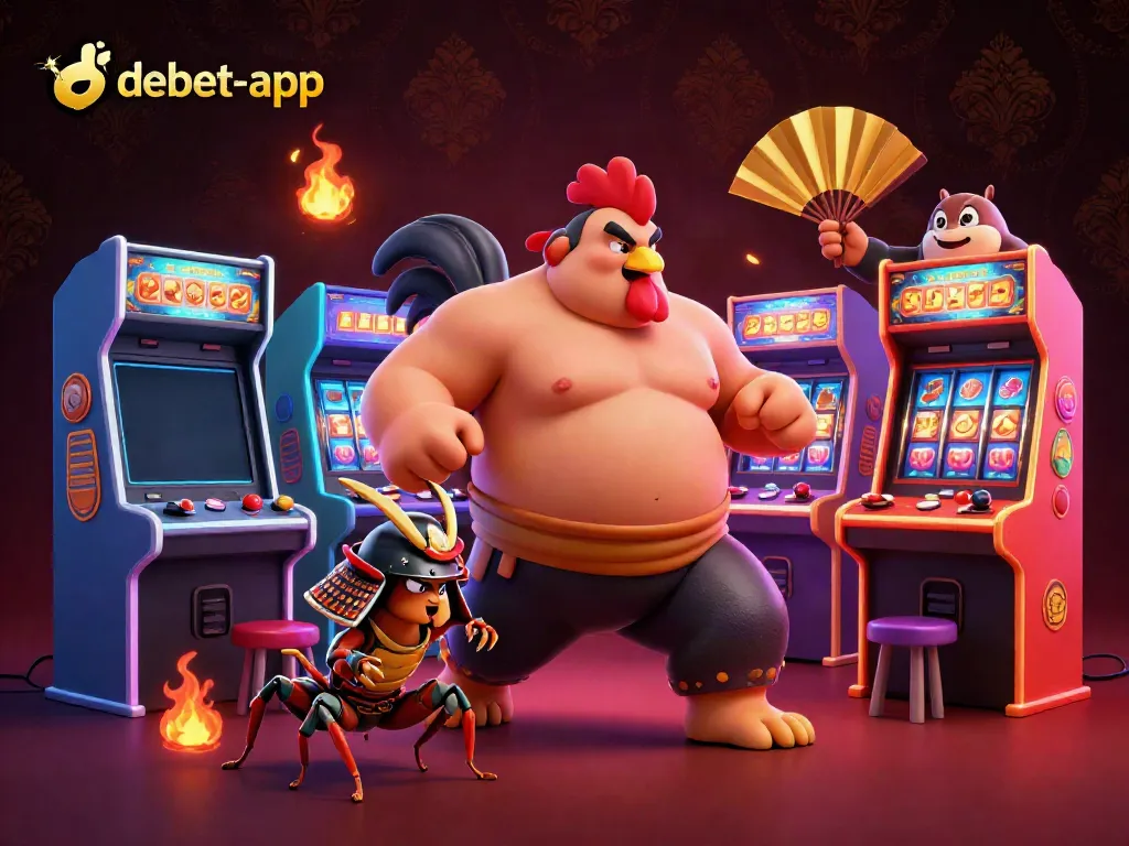Engage in thrilling gameplay with debet-app featuring vibrant casino elements in a lively setting.