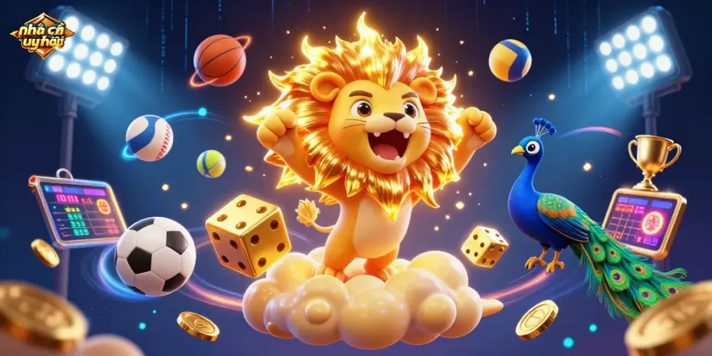 Experience the thrill of betting at nhà cái uy tín with winning odds and sports action in a vibrant casino scene.