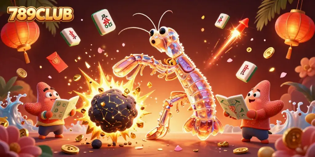 Experience the excitement of 789CLUB with dynamic 3D characters and vibrant casino elements.