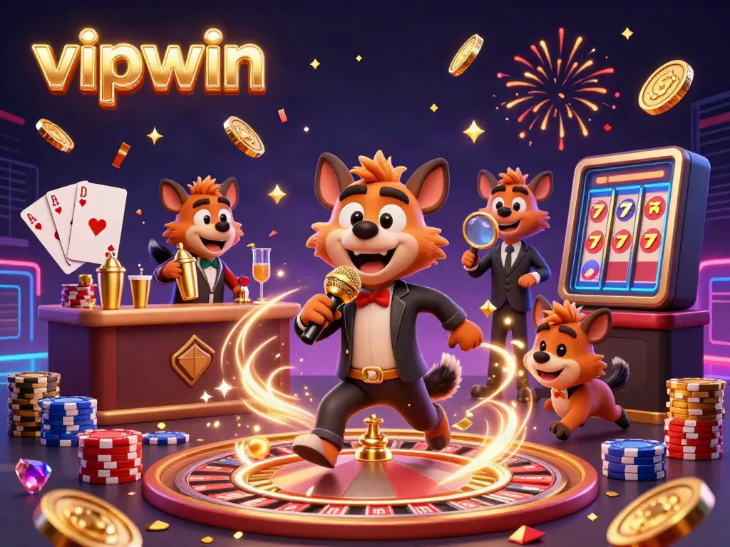 Enjoy the lively atmosphere of vipwin, where hyenas bring casino fun with games and humor.